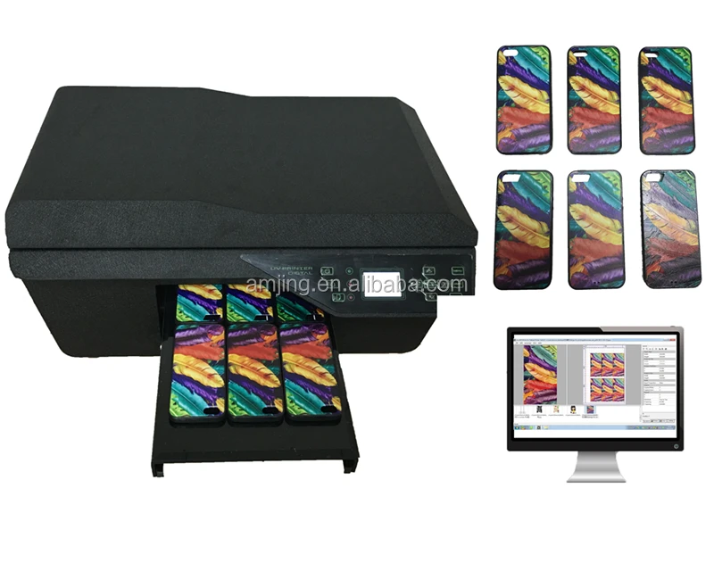 
Easy using for mobile case A4 size AMJ L800 TPU PC Silicone phone cover uv printer 