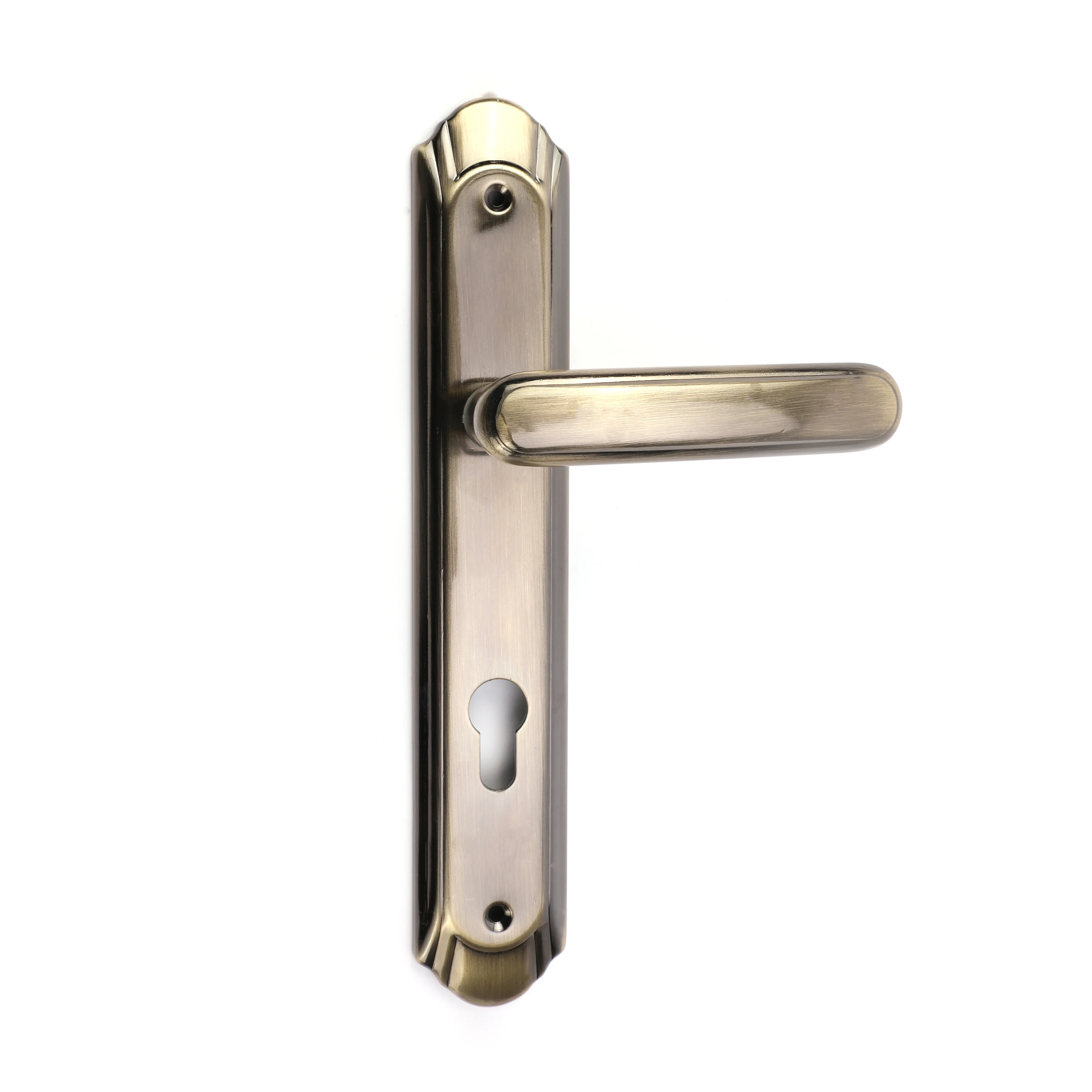 
Africa hot sale design Aluminum Iron doorlock handle cylinders low price hotel Zinc door lock 