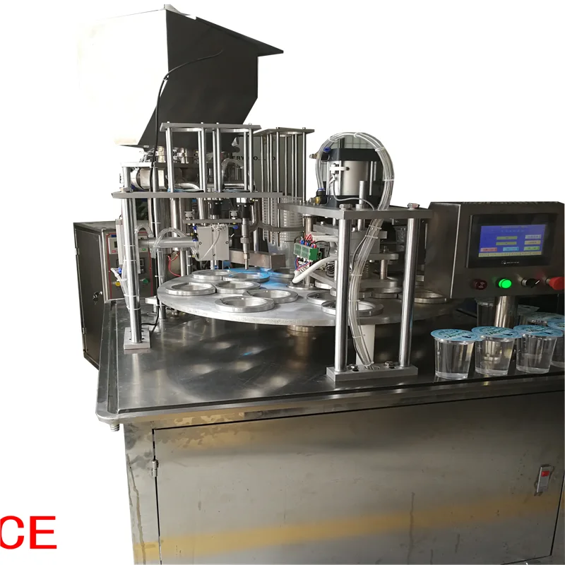 Гуанчжоу fuhe машины KIS-1800 ротационный пластиковые чашки йогурта заполнения упаковочная машина для воды паста порошок