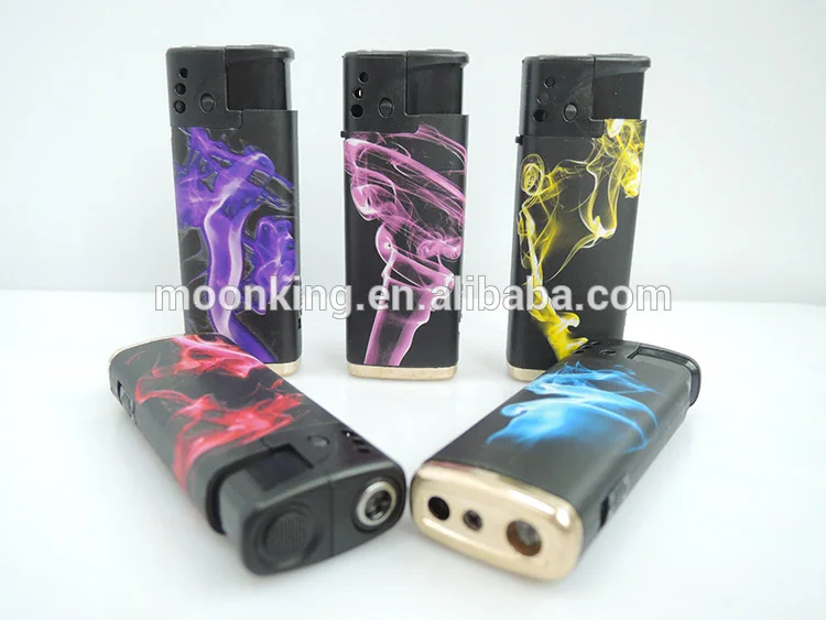 Hot sale wrap picture jet flame cigarette lighter with bottom torch