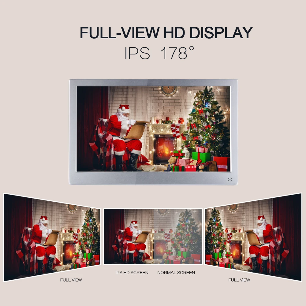 Christmas gift full hd lcd digital photo frame12 inch advertising screen electronic photo frame