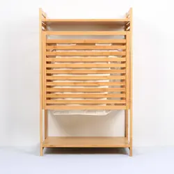 BAMBKIN bamboo storage cleaning laundry basket laundry hamper with removable liner clothes bin sorter storage rack