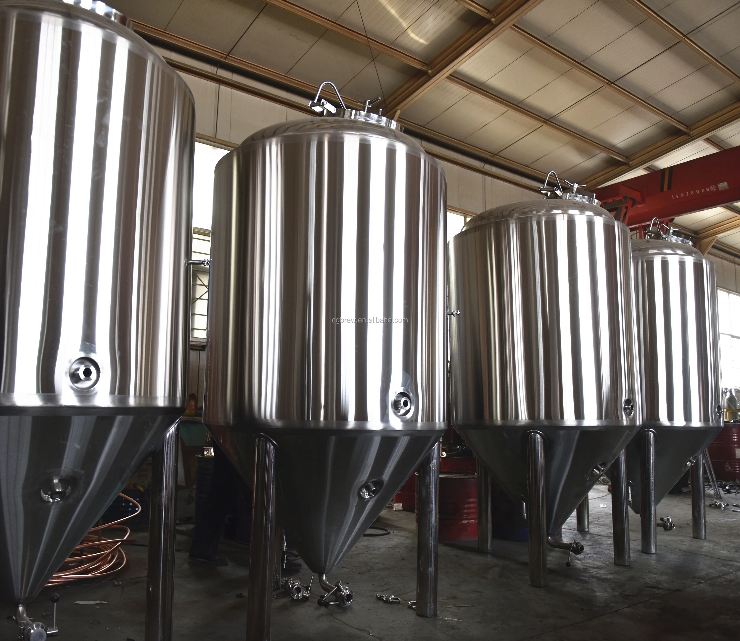 1000L micro beer brewing equipment for microbrewery with 3 vessels food grade stainless steel brewhouse