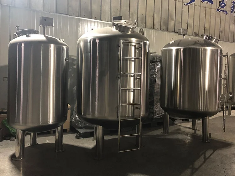Food grade stainless steel hot water storage tank horizontal wine pressure tank 5000 Liter