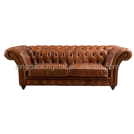 modern upholstered leather chesterfield sofa