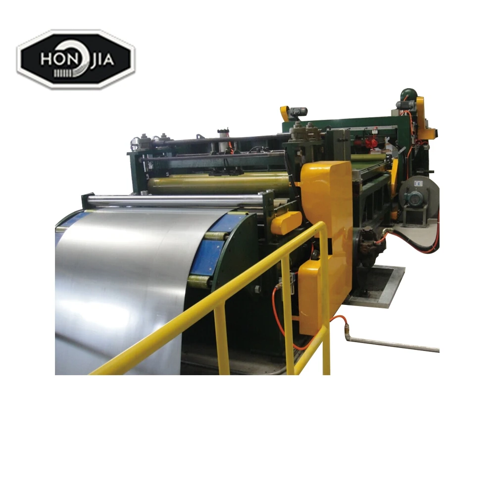 HONJIA 2 in 1 Cutting Machine Sheet Metal HR CR Coil Steel Cut to Length Line Machines