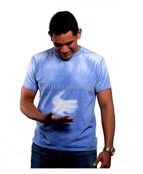 Мужская/мужская футболка с изменением цвета shadow shifter Термочувствительная как Hypercolour