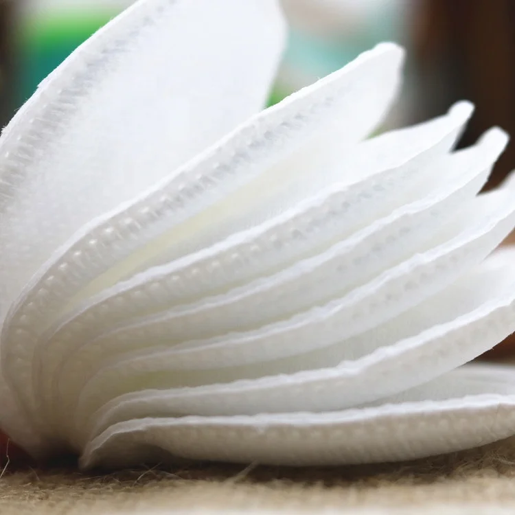 2022 Hot selling high quality natural plant fiber cosmetic removal round cotton pad