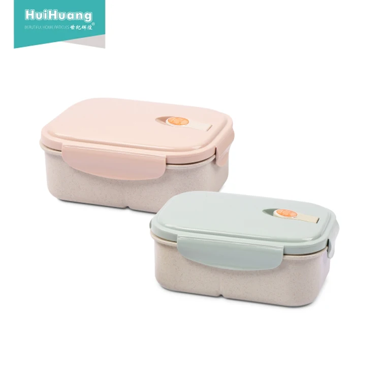 
factory price 900ml food storage wheat straw eco friendly lunch box children lunch box bento lunch box leakproof 