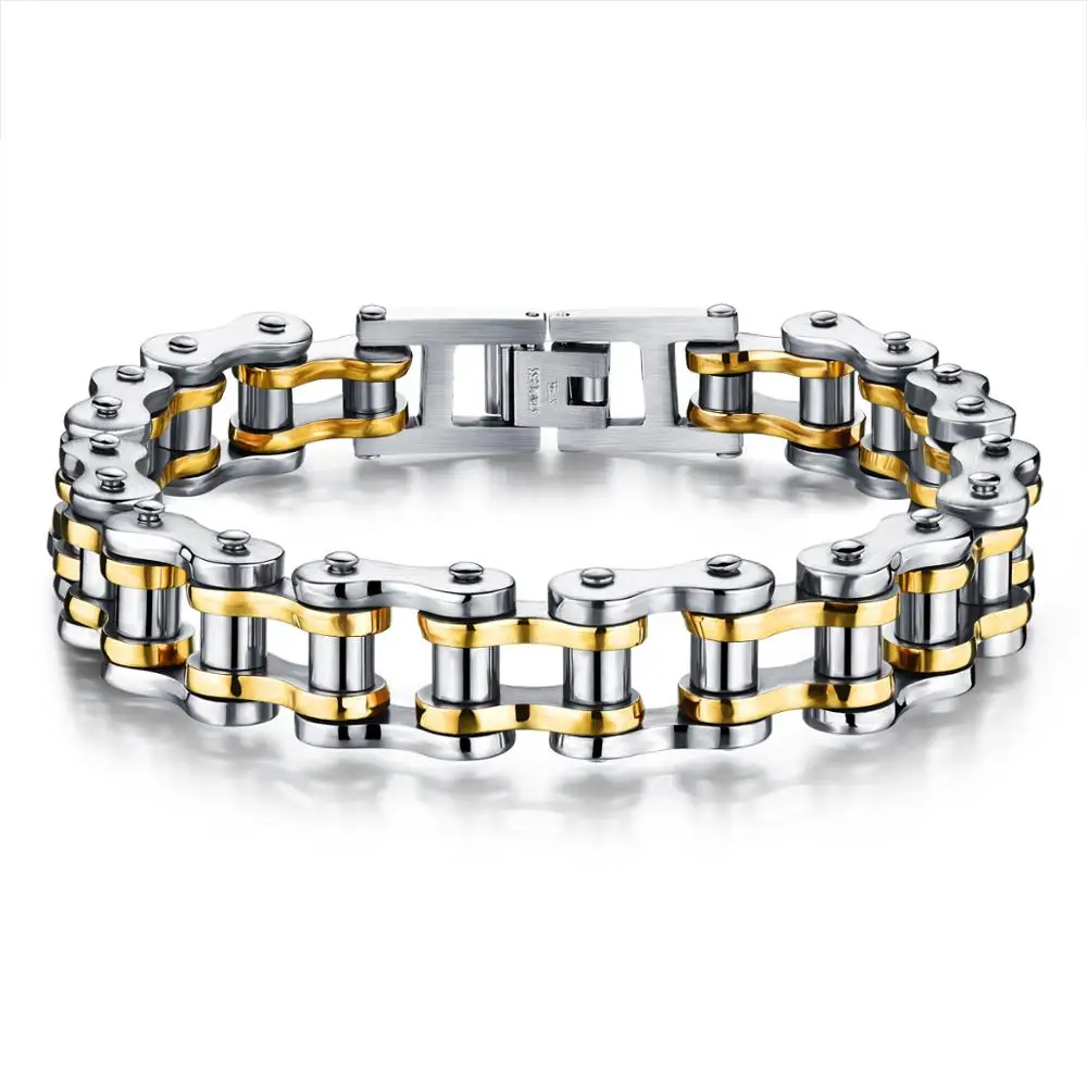 stainless steel italian 24k gold plated bracelet designs for men