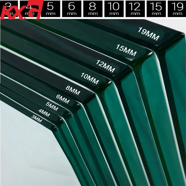 8mm 10mm 12mm esg security glass clear tempered glass price per square meter