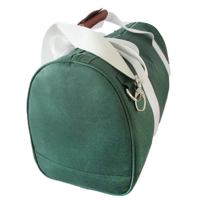 Custom  600D Solid Color Foldable Trolley Sleeve Travel Weekend Bag