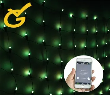 200 count smart phone APP Bluetooth controlled light  RGB led icicle string decoration lights