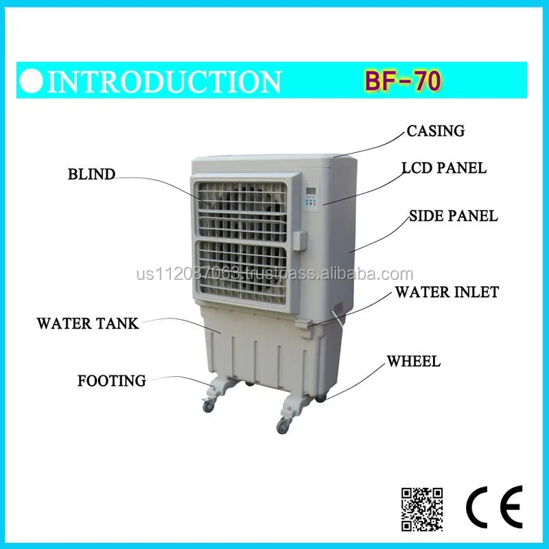
Hot-sell Industrial Portable Air Coolers/Water Air Desert Cooler/Air Conditioner 7000m3/h 