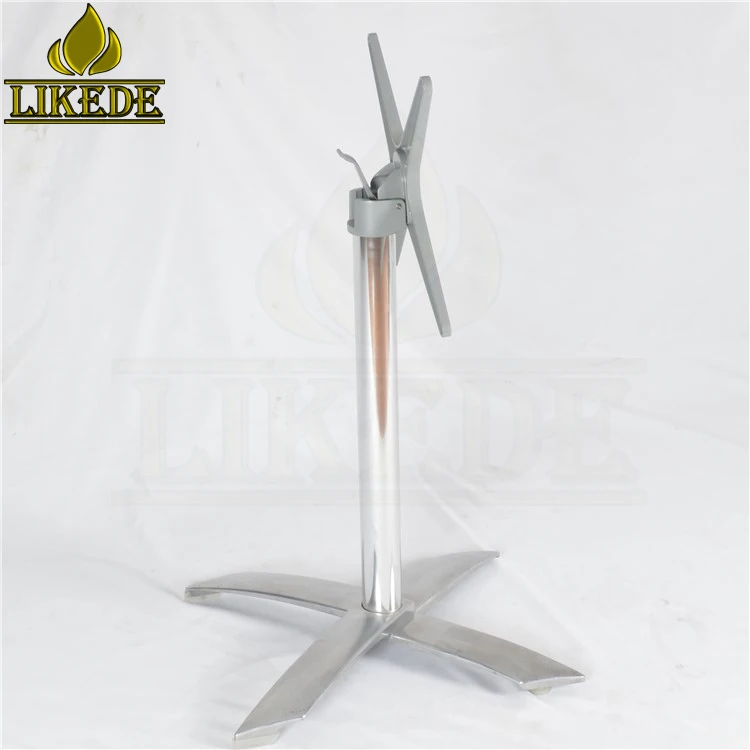 Stackable aluminum folding table base restaurant table base foldable table frame