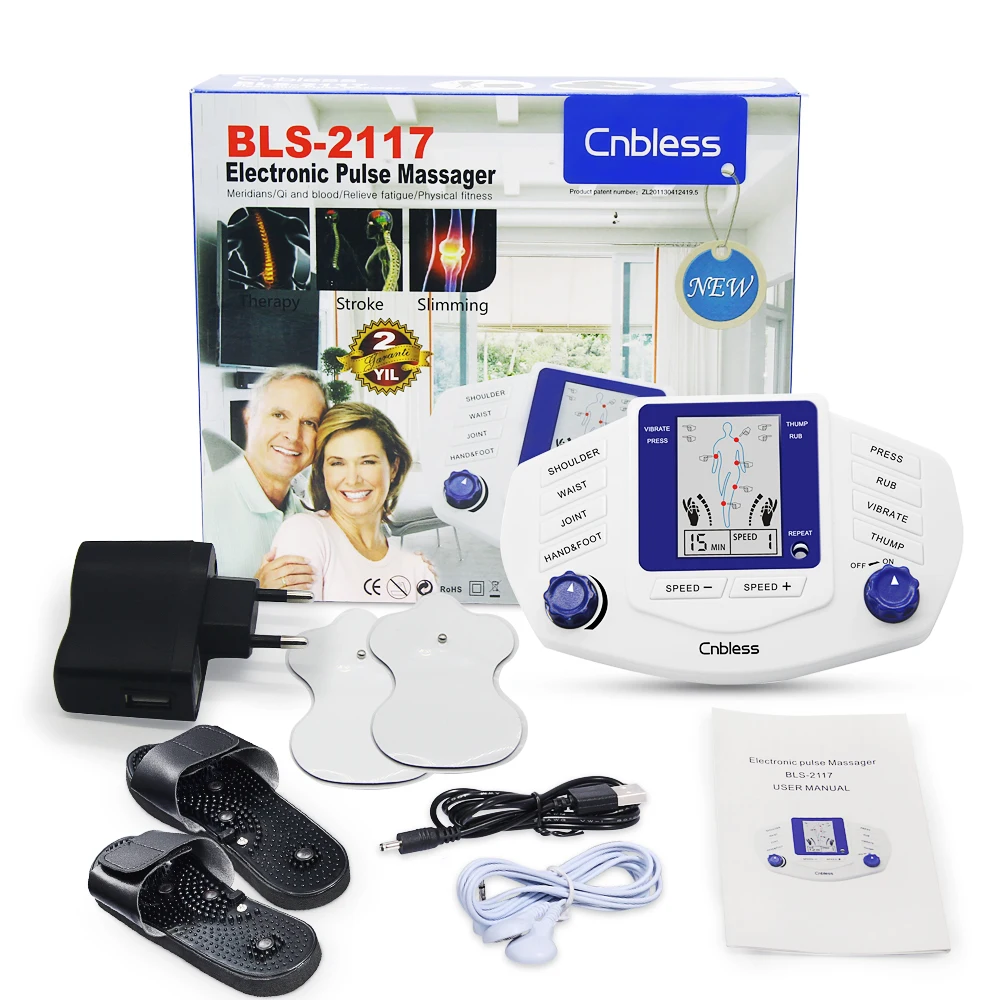 ABS Portable Tens Unit Stimulator Machine Electric Nerve Muscle Stimulator