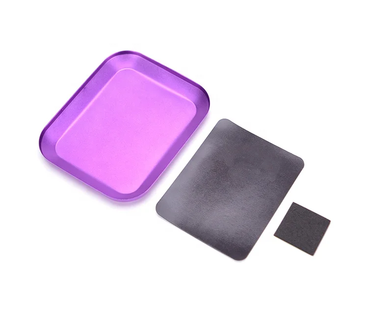 1set Purple / Red/Blue Aluminium Screw Tray with Magnetic for RC Model