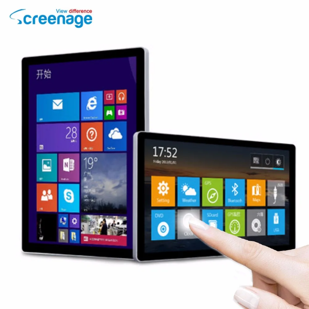 Цена завода 21.5 дюймов супер тонкий жк-монитор/телевизор для использования безопасности