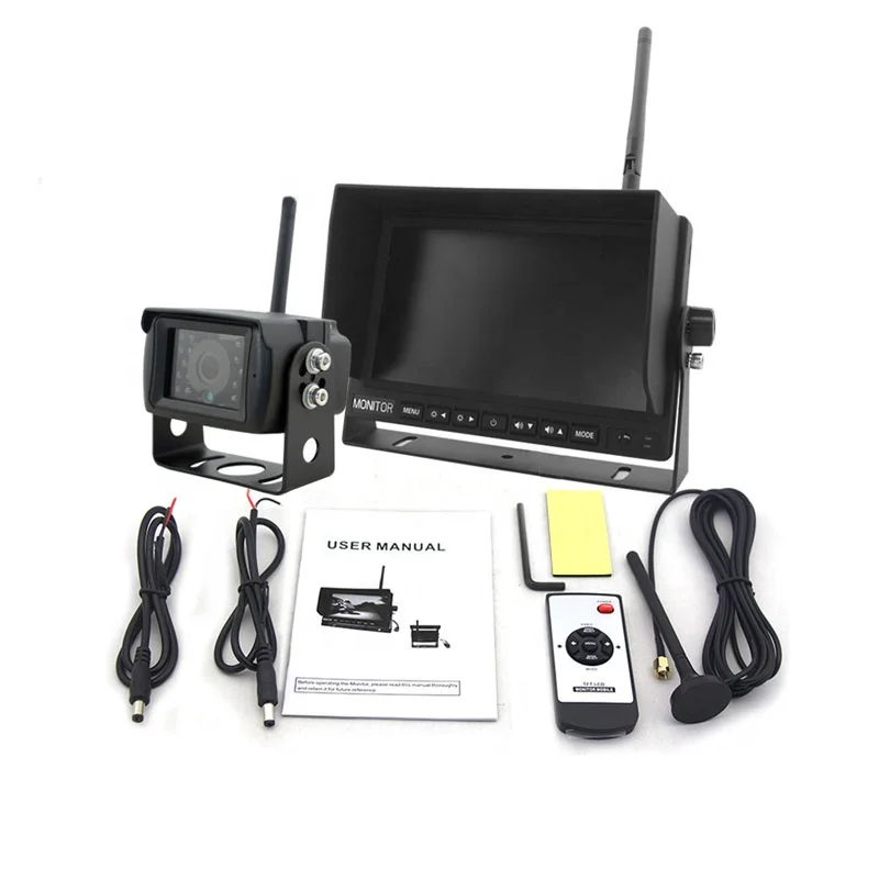 Высокое качество Лучшие продажи 7 дюймов цифров беспроволочный цветной дисплей монитор/автобус/камера для Беспроводное Автомобильное Зеркало системы