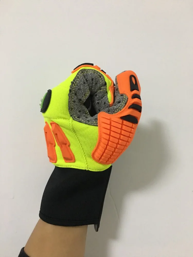 high impact resistant Oil Industrial safety gloves auto Mechanic Gloves firm grip gloves