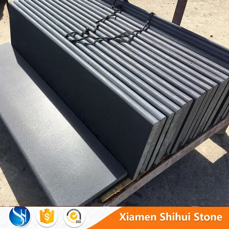 Wall panel price polished Slab natural Black Basalt tile Stone Pavers