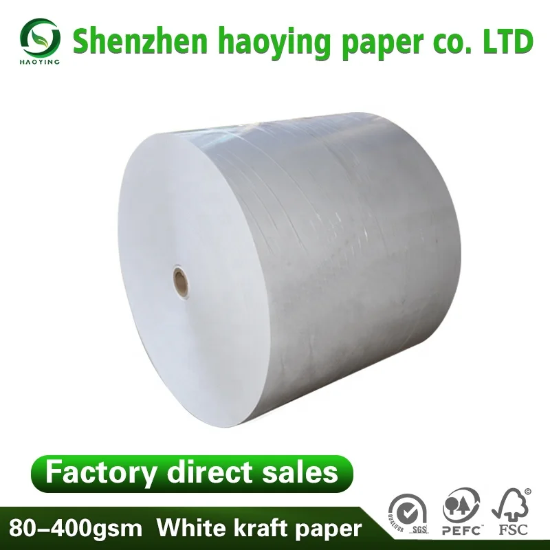 
White 80g-400g kraft paper used for clothes package bag 