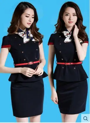 
hot ! Summer dress smock stewardess uniforms 