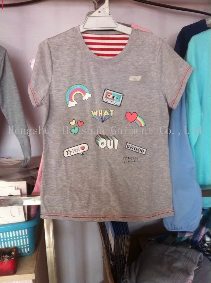 
Factory wholesale custom ladies pyjamas big sizes sleep tops and sleep bottoms 