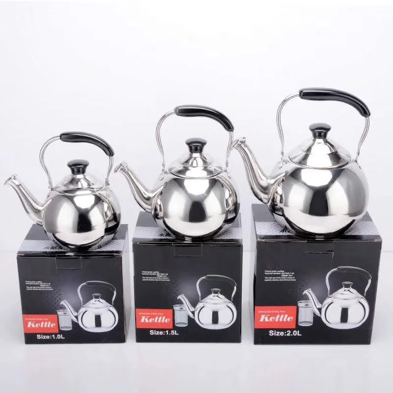 Large Capacity Stainless Fire Kettle Water Boiling Pot Whistling Tea Kettle