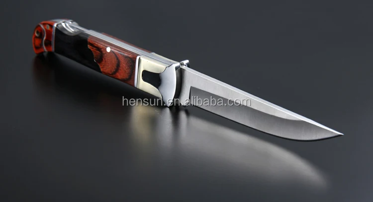 pocket knife brass brown pakka black ebony 3.5 inch blade 440 stainless steel folding