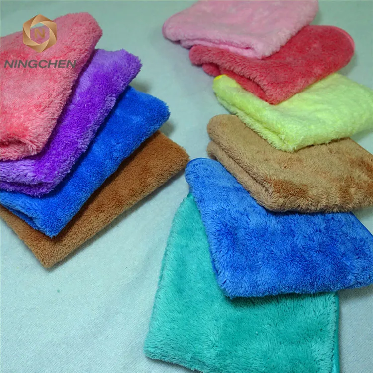 80% polyester 20% polyamide super soft thicken car washing ultra fine microfiber nano towel/cleaning cloth towel