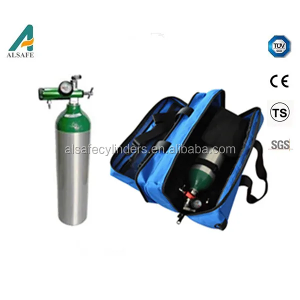 ALSAFE M series aluminum high pressure medical portable oxygen tank