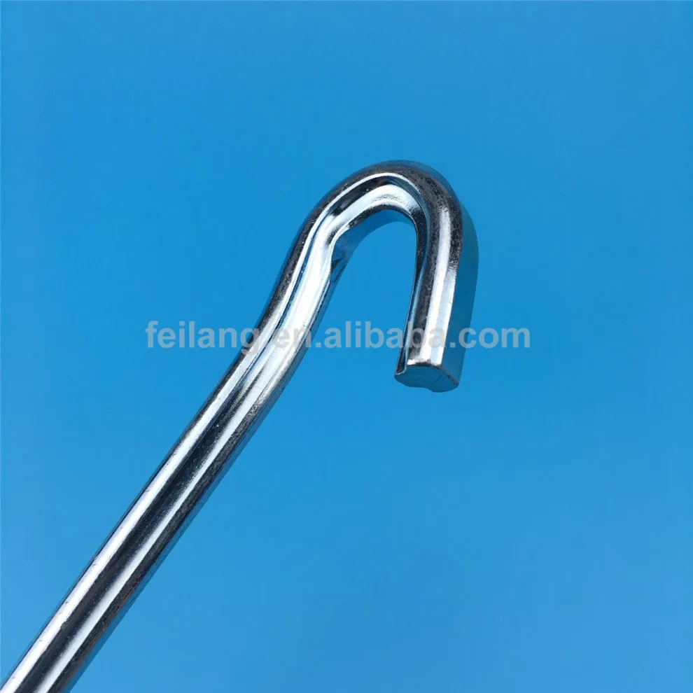 
Convex Type Question Mark Shaped Tent Pegs Camping Accessory Steel Wire Half Round Garden Stake 