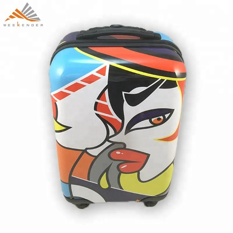 PC Film Carry-on & Sponge Weekender ABS + 210D Polyester Unisex any Color Polycarbonate Suitcase Personalized Luggage Bag