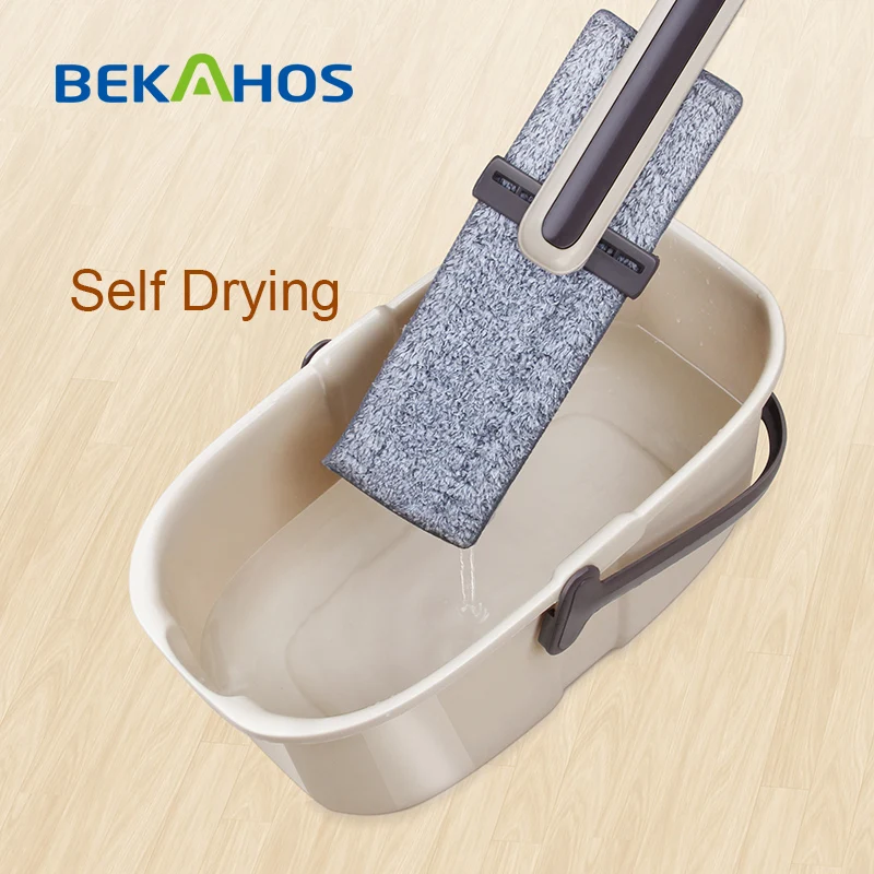 Save power hand free easy mop with microfiber