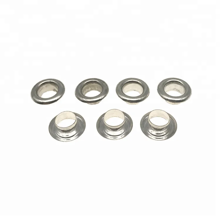 Guanfeng Decorative Small Round Metal Brass 925 Silver Plating And Painted Colored Eyelets For Bags Hats Garment Accessories