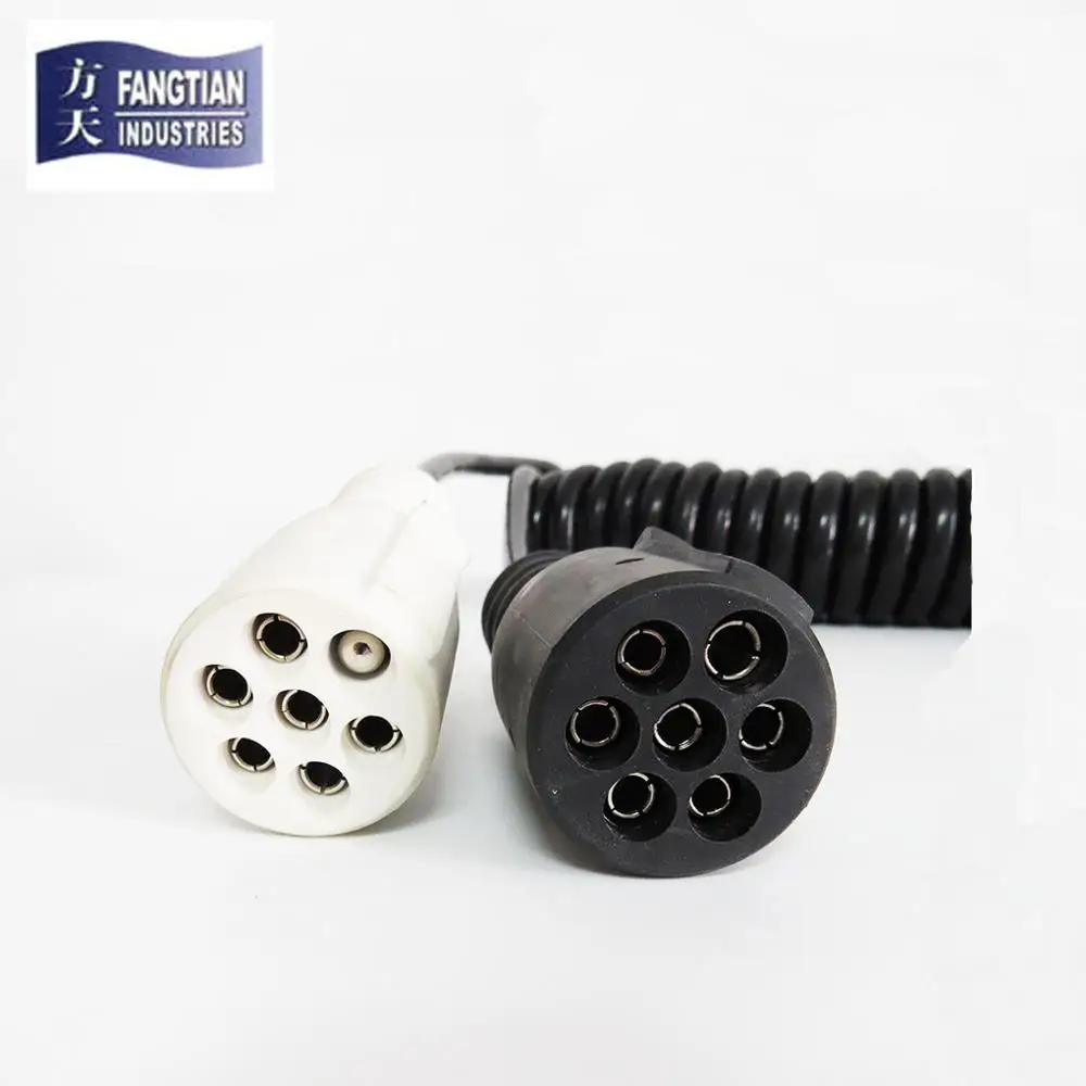 7 core trailer cable adaptor cable with moulded plug truck trailer cable factory direct supply