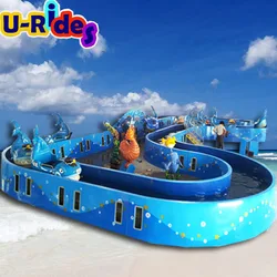 Amusement Indoor park Marine Partrol Shark water Mini Flume Rides