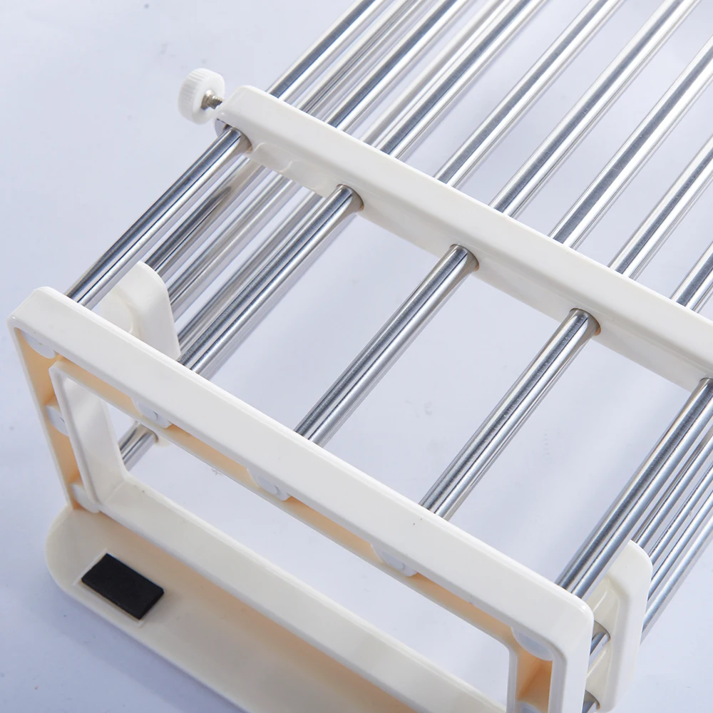 kitchen sink compact stainless steel chrome dish drainer with cutlery drainer