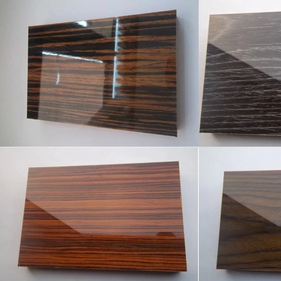 high glossy melamine  MDF/HDF  UV board panel for furniture
