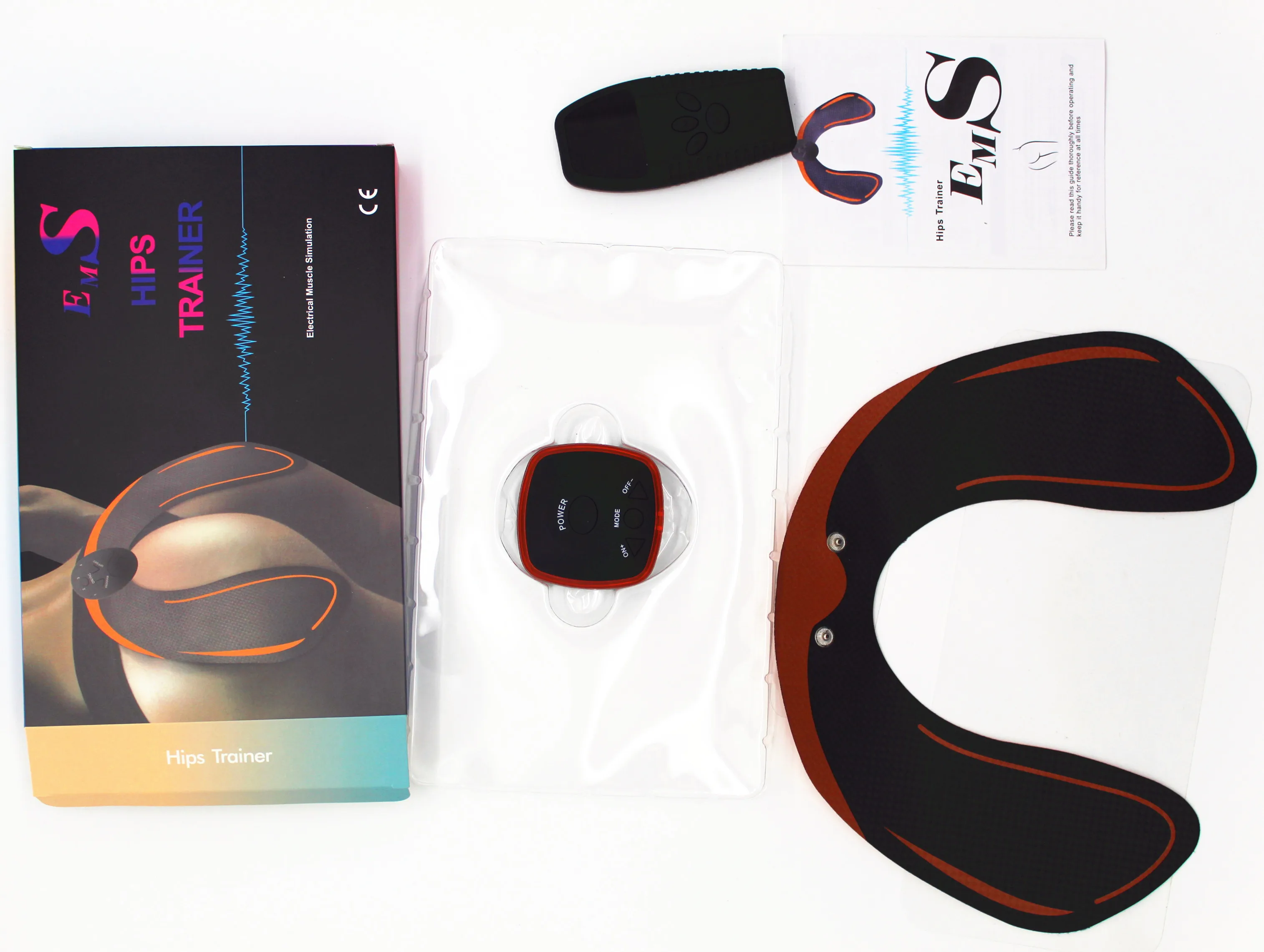 
Popular ems hips stimulator muscle gym band fitness accessories for women/men with USB charge and remote control 