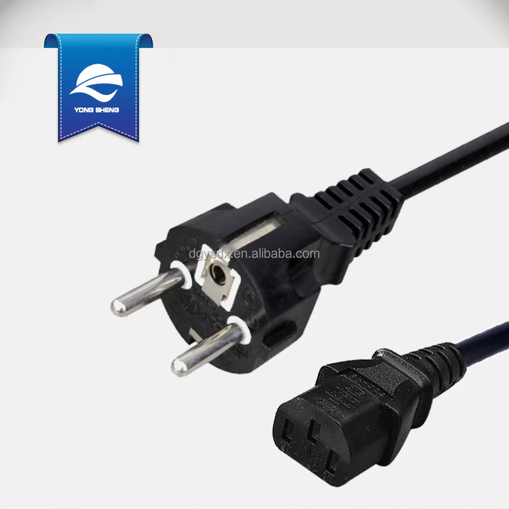 
VDE approval euro schuko 250v power plug and IEC C13 