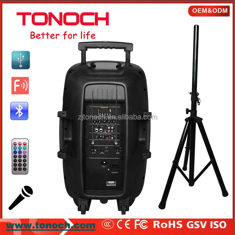 15 pa speaker plastic pa speaker active speaker box