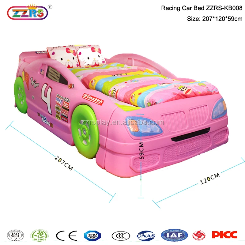 sports car cartoon bed children bedroom plastic wood kid bed furniture