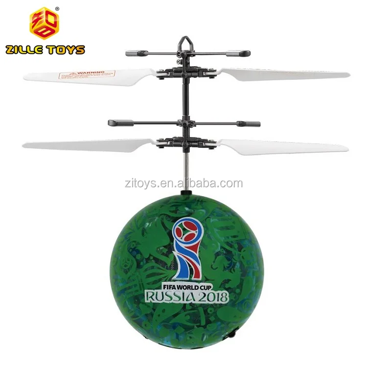 ZILLE 2018 Russia World Cup Flying Ball Gift Toys Infrared Inductive Football Helicopter with LED Flashing Light (60727098158)