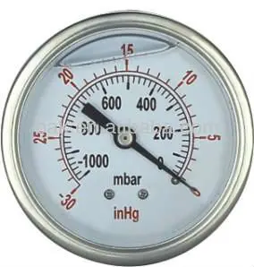 Осевая заполненные жидкостью манометр метр