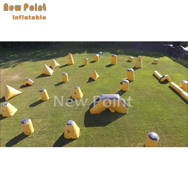 Guangzhou inflatable bunker area paintball inflatable field for adult