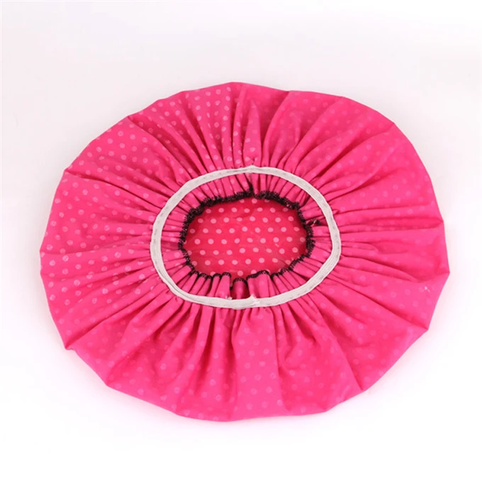
Many Years Factory In Stock Wholesale Waterproof Coated Cotton Shower Cap Hair Turban 