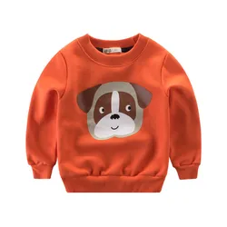 New Design Cotton Children Boys Sweatshirts Cute Cartoon Animal Kids Hoodies Sweater