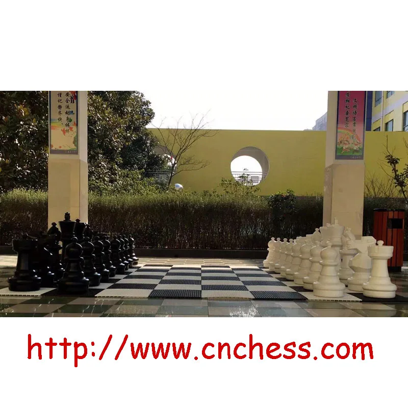megachess Patio chess set giant chess set figures garden